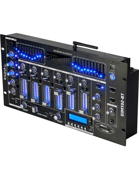 IBIS MIXER 19'' 5U 6 CHANNELS WITH USB-BT DJM102-BT