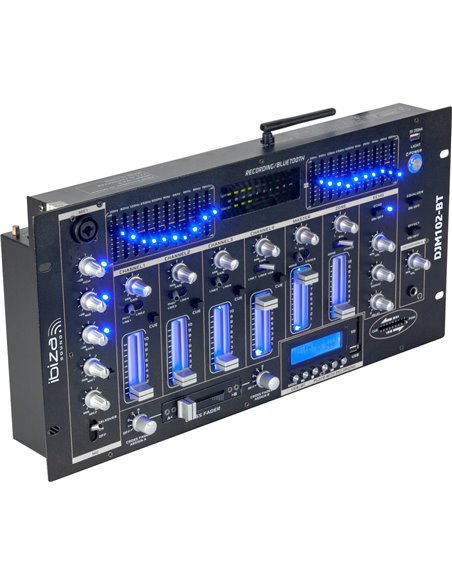 IBIS MIXER 19'' 5U 6 CHANNELS WITH USB-BT DJM102-BT
