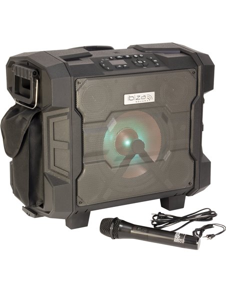 IBIS AUTONOMNE TROLLEY SPEAKER 2.1 KARAOKE SET + VHF MIC/USB PLAY-NFC/BT/AUX IN/FM/MIC/GUITAR/RCA WPORT10-300