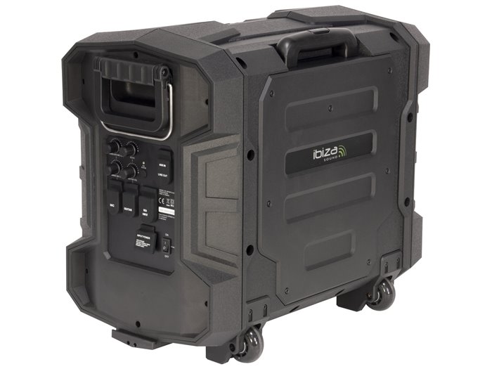 IBIS AUTONOMNE TROLLEY SPEAKER 2.1 KARAOKE SET + VHF MIC/USB PLAY-NFC/BT/AUX IN/FM/MIC/GUITAR/RCA WPORT10-300