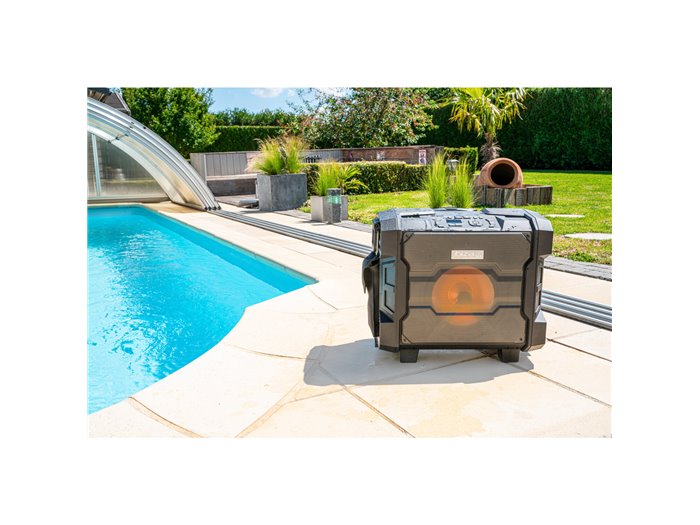 IBIS AUTONOMNE TROLLEY SPEAKER 2.1 KARAOKE SET + VHF MIC/USB PLAY-NFC/BT/AUX IN/FM/MIC/GUITAR/RCA WPORT10-300