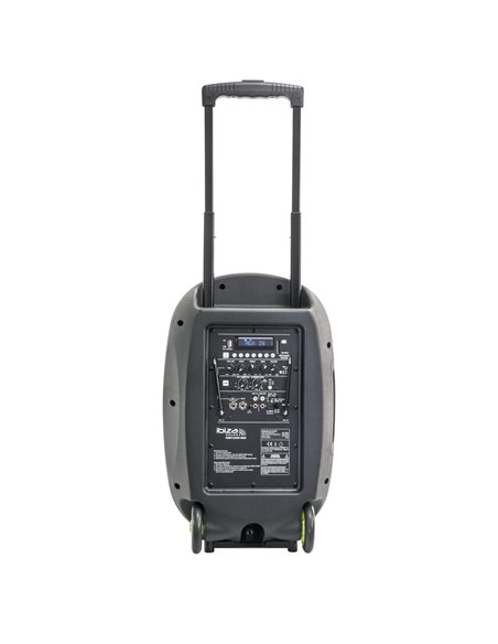 IBIS 12'' PORTABLE PA SYSTEM/2 VHF MIC/USB-MP3/VOX, BLUETOOTH PORT12VHF-MKII-TWS