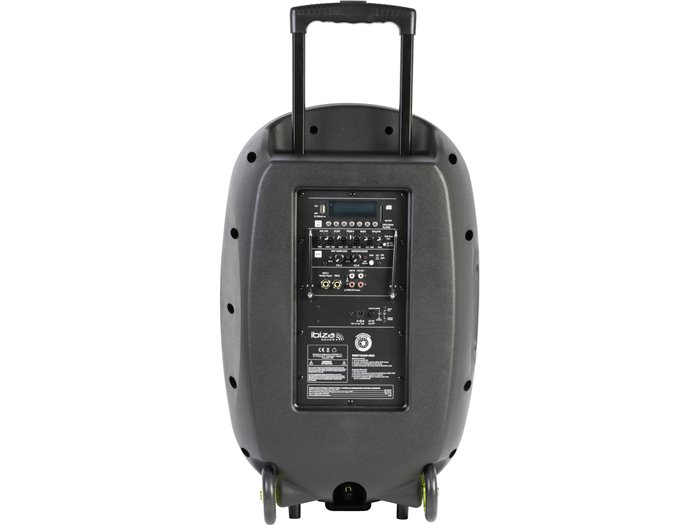 IBIS 15’’ PORTABLE PA SYSTEM/2 VHF MIC/USB-MP3/VOX, BLUETOOTH, TWD PORT15VHF-MKII-TWS