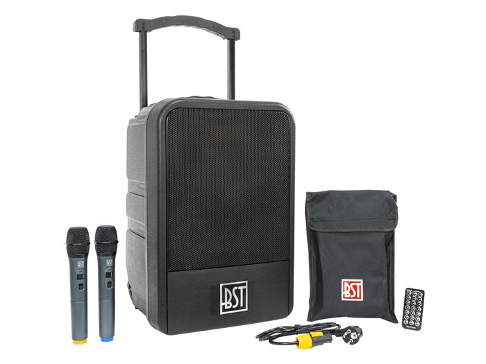 BST BST - ALL WEATHER IP54 PA SYSTEM 10"/25cm 70W RMS WITH USB/BT/MP3/ 2x UHF MIC IPS10-400