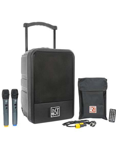 BST BST - ALL WEATHER IP54 PA SYSTEM 10"/25cm 70W RMS WITH USB/BT/MP3/ 2x UHF MIC IPS10-400