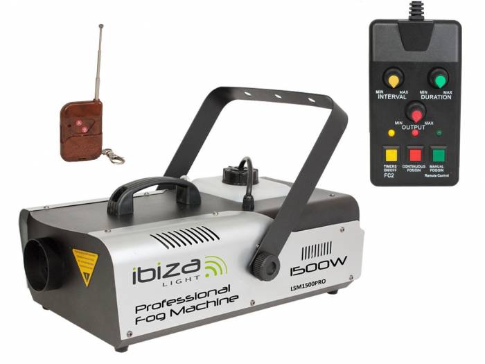 Ibiza Light LSM1500PRO - Maquina de humo con control de caudal y disparo 1500w - 3