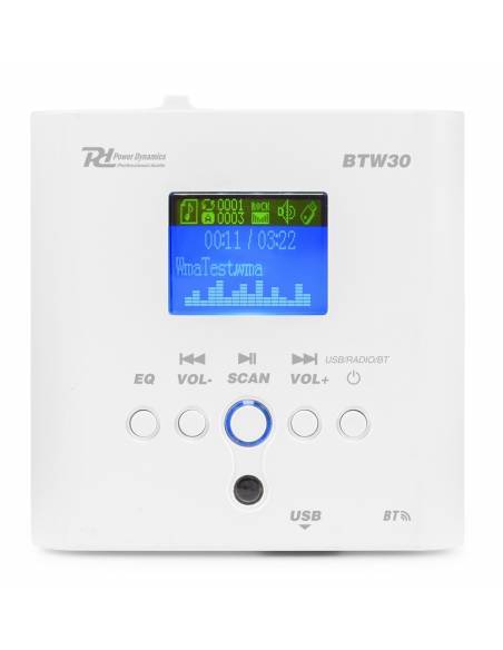Power Dynamics BTW30 Sistema de audio para pared 2 x15W BT  952480 - 5