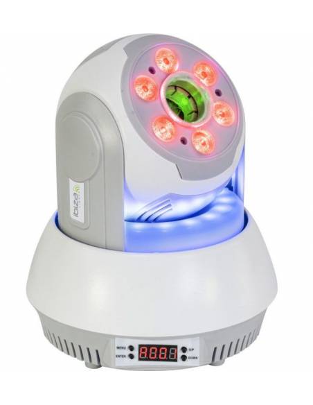 Ibiza Light STAR-LASER-WH Mini Cabeza Móvil con Láser Blanca