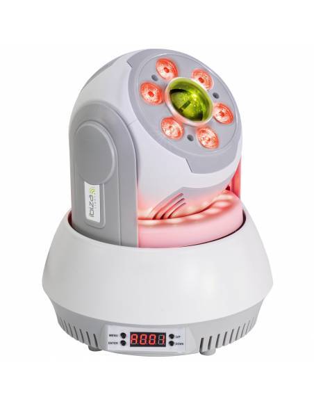 Ibiza Light STAR-WASH-WH Mini Móvil Cabeza Wash con Spot 30W Blanca - 1