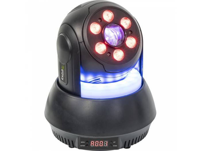 Ibiza Light STAR-WASH-BL Mini Móvil Cabeza Wash con Spot 30W - 1