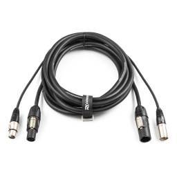 PD-Connex CX07-5 Combi Cable Powerconnector TR - XLR M