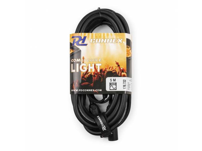PD-Connex CX07-5 Combi Cable Powerconnector TR - XLR M / Powerconnector TR - XLR F 5m  176732 - 3