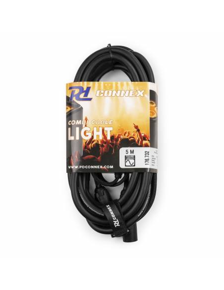 PD-Connex CX07-5 Combi Cable Powerconnector TR - XLR M / Powerconnector TR - XLR F 5m  176732 - 3