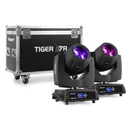 beamZ Pro Cabeza Movil Tiger E 7R MKIII kit 2 piezas en Flightcase