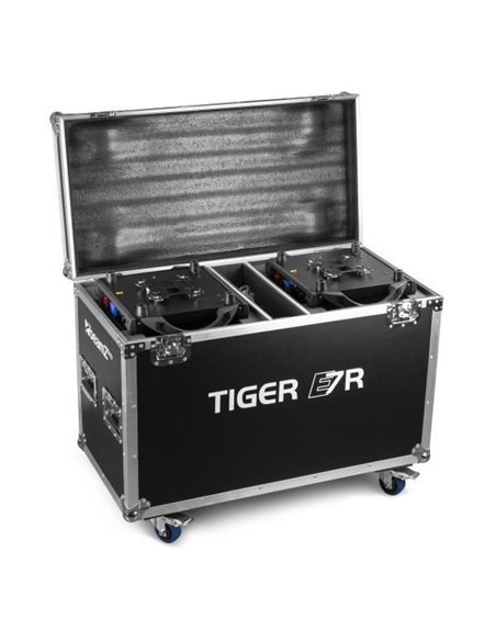 beamZ Pro Cabeza Movil Tiger E 7R MKIII kit 2 piezas en Flightcase
