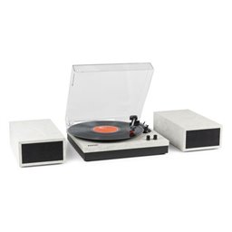 Fenton RP165M - Tocadiscos con Altavoces Integrados y Bluetooth - Color Mármol