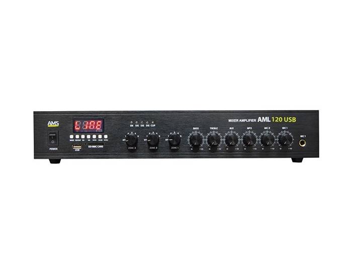 AMS AML 120 USB -BT - Amplificador de linea de 100v - 1