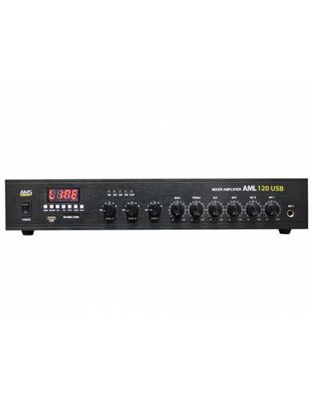 AMS AML 120 USB -BT - Amplificador de linea de 100v - 1