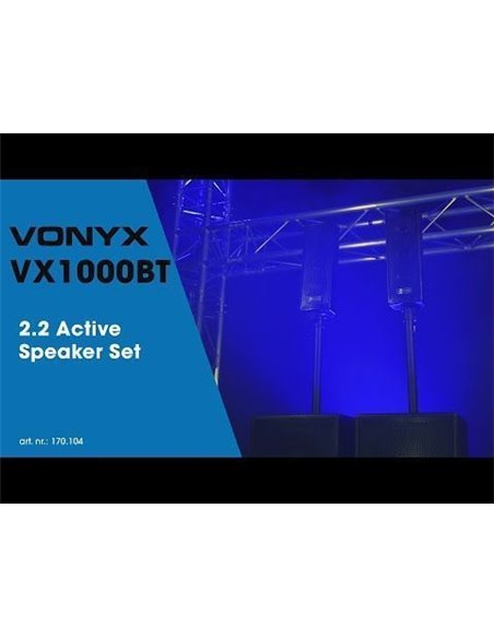 Vonyx VX1000BT Sistema de sonido Activo 1000W 2.2 con bluetooth