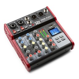 Power Dynamics PDM-X401 Mezclador Musical de estudio 4-Ch 2