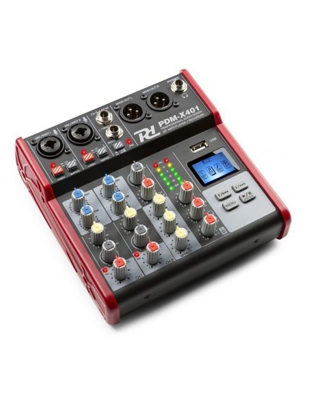 Power Dynamics PDM-X401 Mezclador Musical de estudio 4-Ch