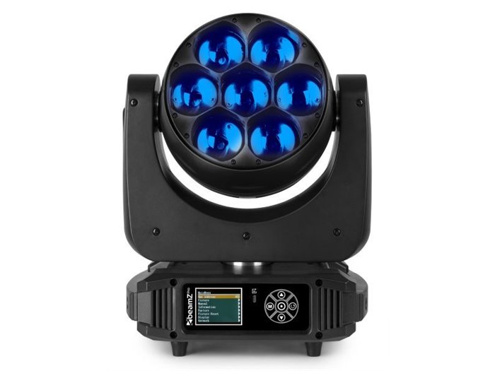 BeamZ Professional MHL740 Cabeza móvilLED con Zoom de 7x40 vatios