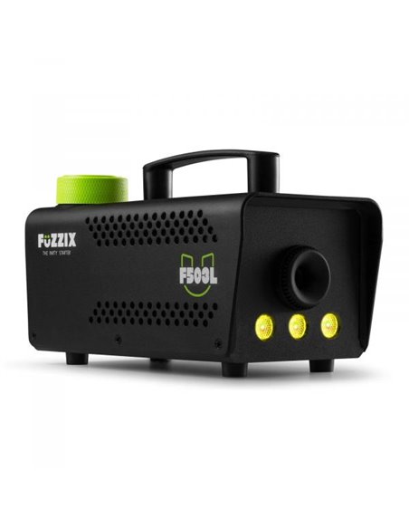 Fuzzix F503L Máquina de humo para fiestas de 500 w con 3 LED RGB y mando a distancia inalámbrico