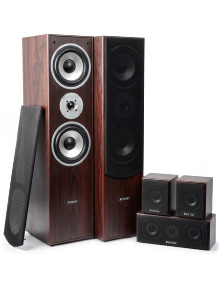 Fenton HF5W Sistema Home Theatre 5.0 - Nogal