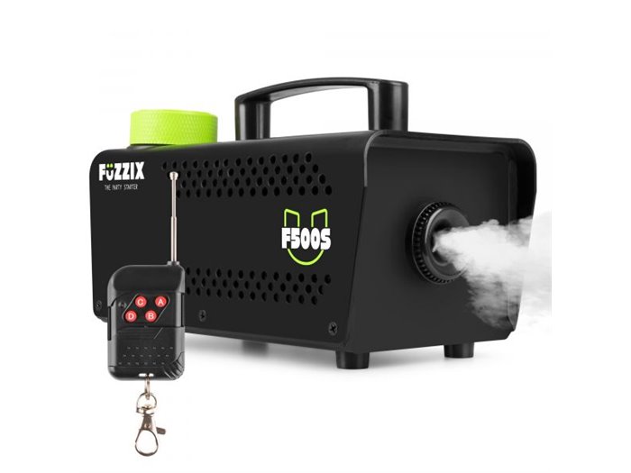 Fuzzix F500S Máquina de humo para fiestas 500 w con mando a distancia inalámbrico