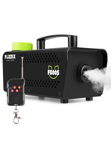 Fuzzix F500S Máquina de humo para fiestas 500 w con mando a distancia inalámbrico