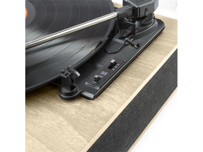 Fenton RP161LW Tocadiscos retro Bluetooth in/out - Altavoces integrados - Estéreo - Madera