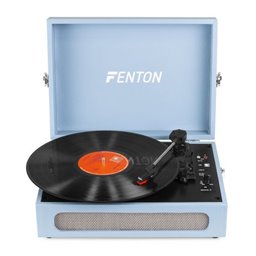 Fenton RP118E Tocadiscos retro con entrada/salida Bluetooth y USB - Azul 2