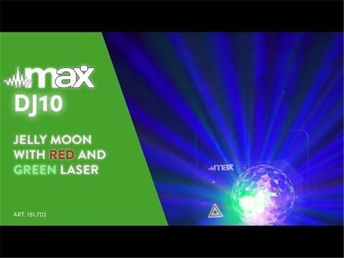 Max DJ10 Jelly Moon con Laser Rojo/Verde