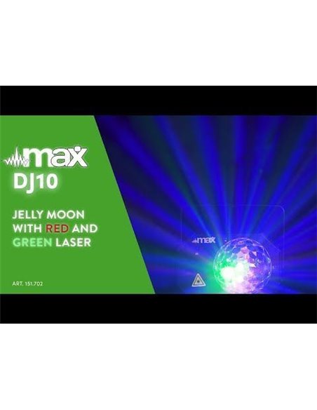 Max DJ10 Jelly Moon con Laser Rojo/Verde