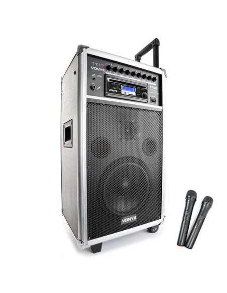 Vonyx ST100 MK2 Sistema de Sonido Portátil 8" Bluetooth/CD/MP3