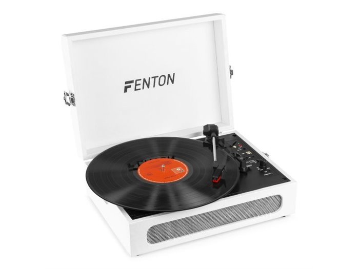 Fenton RP118F Tocadiscos retro con entrada/salida Bluetooth y USB - Beige