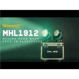 BeamZ MHL1912 Moving Head Wash with Zoom 2pcs in Flightcase 2