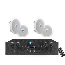 TAMPA 4X6 - HILO MUSICAL EN CASA  4 zonas - 4 altavoces techo 6 pulgadas