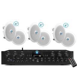 DALLAS 6X6 - HILO MUSICAL EN CASA  6 zonas - 6 altavoces techo 6 pulgadas