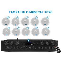 DALLAS 10X6 - HILO MUSICAL EN CASA  6 zonas - 10 altavoces techo 6 pulgadas 2