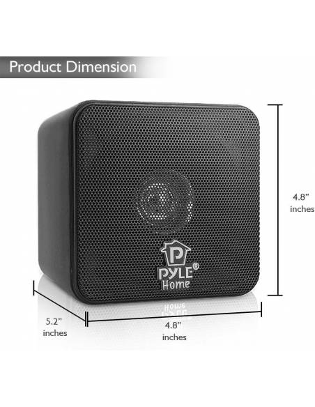 Pyle PCB4BK - Altavoz satélite de 100W, Negro - 2
