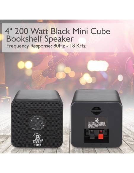 Pyle PCB4BK - Altavoz satélite de 100W, Negro - 6
