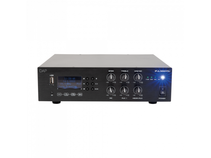 DAP Audio PA-380TU Amplificador para línea de 100V , 80W , Bluetooth 5.0 , USB , Radio FM - 2