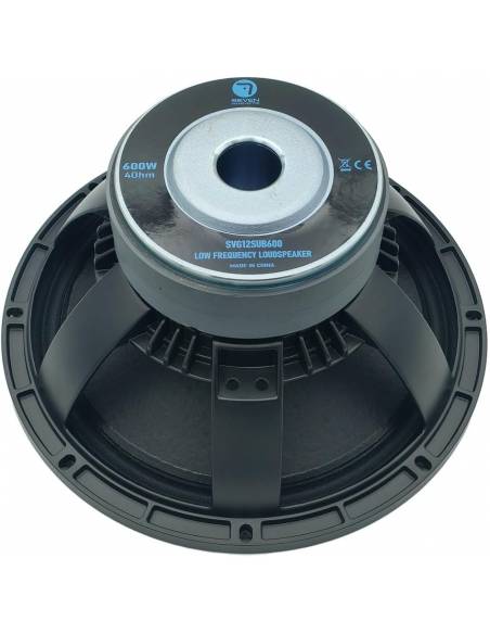 Seven Soundvector SVG12SUB600/4 Subwoofer 12 Pulgadas Altavoz Profesional de Grave Sub-Grave 4 Ohm 600W AES 1200W Peak - 3