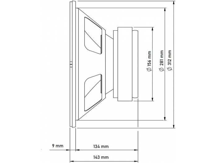 Seven Soundvector SVG12SUB/8 Subwoofer 12 Pulgadas Altavoz Profesional de Grave Sub-Grave 8 Ohm 400W AES 800W Peak - 6
