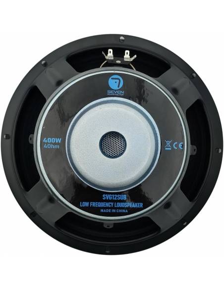 Seven Soundvector SVG12SUB/4 Subwoofer 12 Pulgadas Altavoz Profesional de Grave Sub-Grave 4 Ohm 400W AES 800W Pea - 4