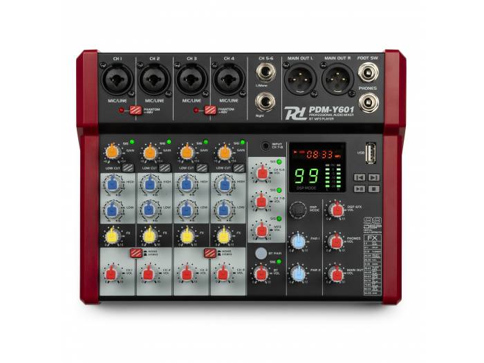 PDM-Y601 Mezclador de estudio 6-Ch - 10