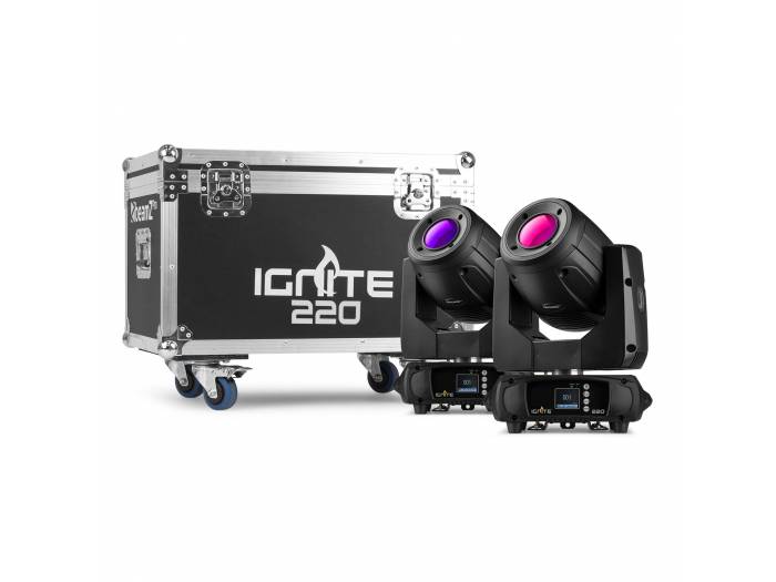 beamZ Pro IGNITE220 Cabeza móvil 220W 2pcs en Flightcase - 1