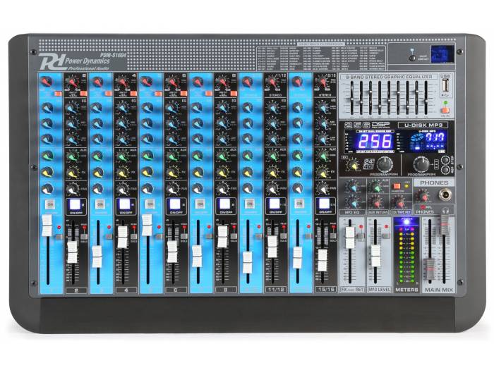 Power Dynamics PDM-S1604 Mezclador analogico 16 canales Profesional - 5