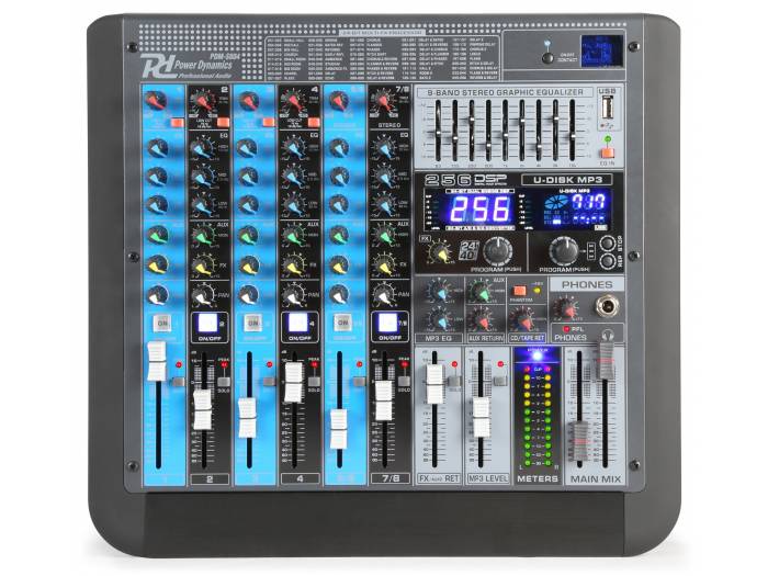 Power Dynamics PDM-S804 Mezclador analogico 8 canales Profesional - 2